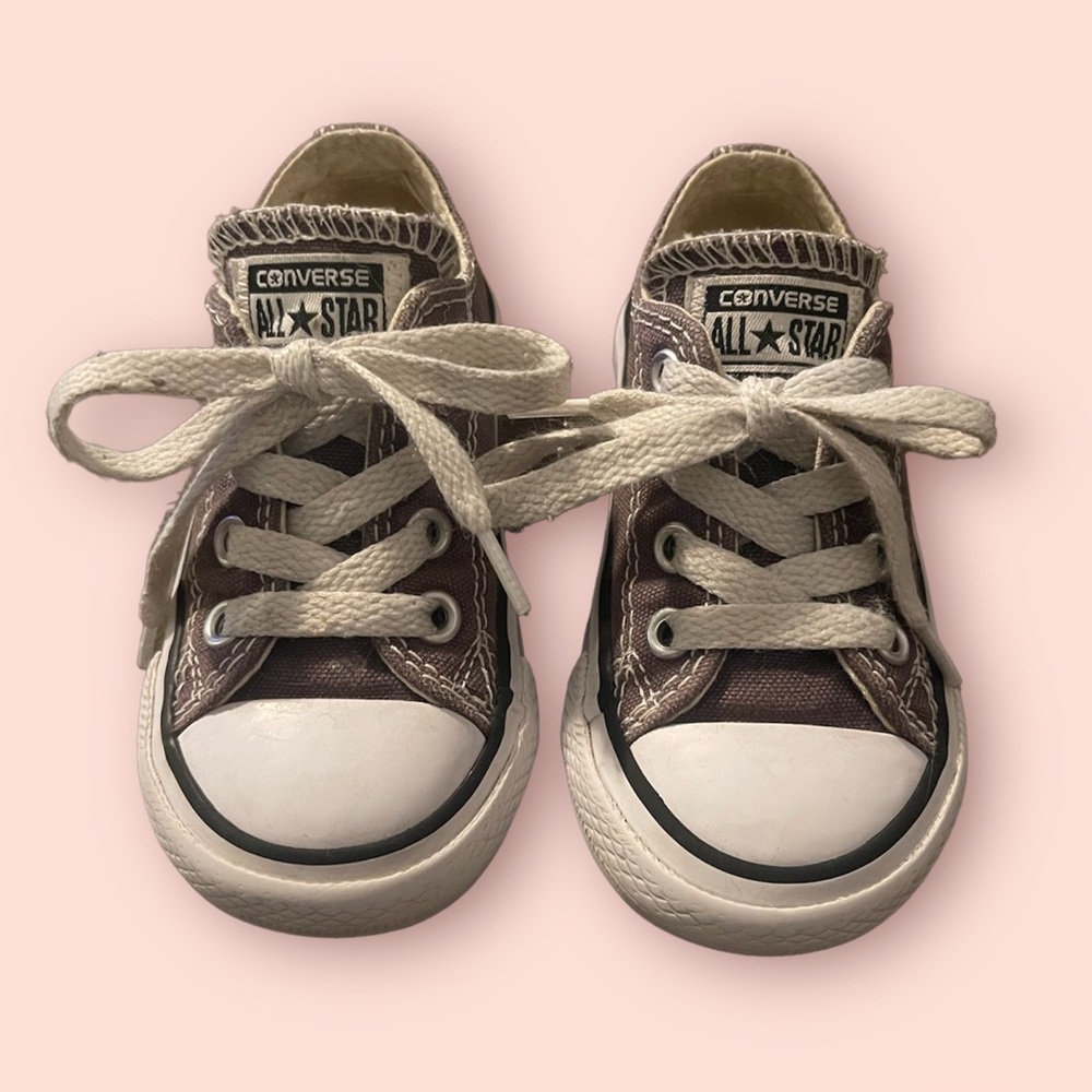 Gray toddler Converse shoes